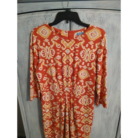 J. McLaughlin knee length dress Lrg Boho Cottage Core Beachy - Picture 3 of 9